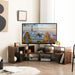 3 Pieces Convertible TV Stand for Tvs up to 65 Inches