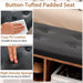 Shoe Storage Bench with Umbrella Stand and Padded Cushion