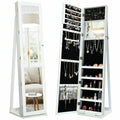 3-In-1 Mirrored Jewellery Armoire with Display Shelves