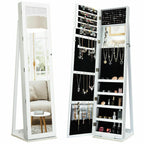 3-In-1 Mirrored Jewellery Armoire with Display Shelves