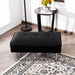 Leather Tufted Upholstered Ottoman Bench for Living Room Entryway