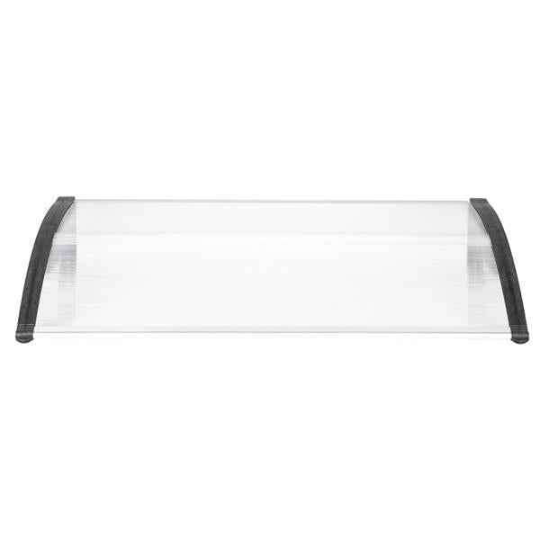 120x80cm Door Canopy – Outdoor Rain Cover Awning for Front Door, Window or Patio (White/Black)