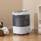 2-in-1 Mini Washer & Spin Dryer – Portable Semi-Auto Laundry for Flats, RVs, Dorms
