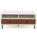 Rectangle Sofa Tea Table with Sturdy Metal Legs for Home Office