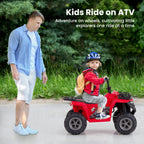 6V Kids Quad Ride-On – One-Button Start ATV with Tread Tires & MP3 Player