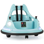 SEDOL 12V High-Performance Kids Bumper Car with 5-Point Safety Harness 360° Zero-Turn Dual Joysticks and 5-Mode LED Light Show – 12V Powered for Ages 3+