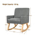 Fabric Upholstered Recliner Rocking Chair Armchair Lounge Sofa Seat Relax Rocker