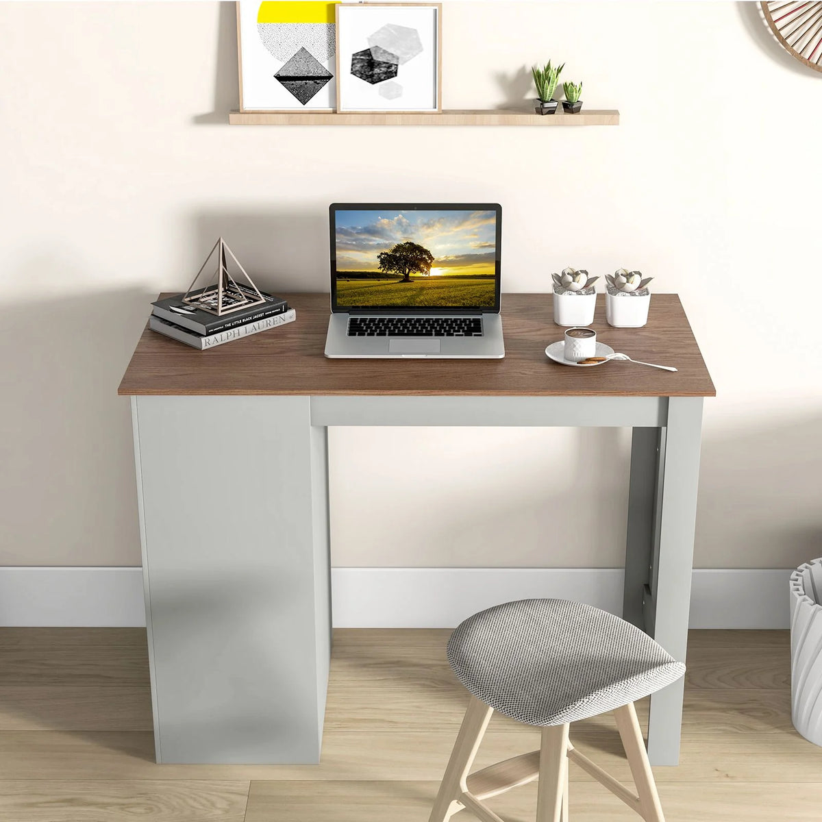 Counter Height Table with Storage Rectangular Pub Dining Table