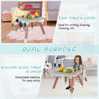SEDOL 6-in-1 Ultimate Baby-to-Toddler High Chair & Activity Station with Building Block Tabletop Parental Booster Seat and Waterproof PU Leather Cushion – 25kg Capacity