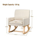 Fabric Upholstered Recliner Rocking Chair Armchair Lounge Sofa Seat Relax Rocker