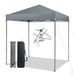 2x2m Pop-Up Canopy Tent with Adjustable Height