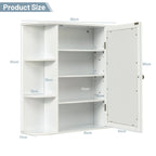 3-Tier Mirrored Wall Mounted Bathroom Cabinet