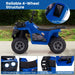 6V Kids Quad Ride-On – One-Button Start ATV with Tread Tires & MP3 Player