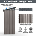 All-Weather Outdoor Storage Shed – Waterproof Garden Utility Cabinet with Sloping Roof