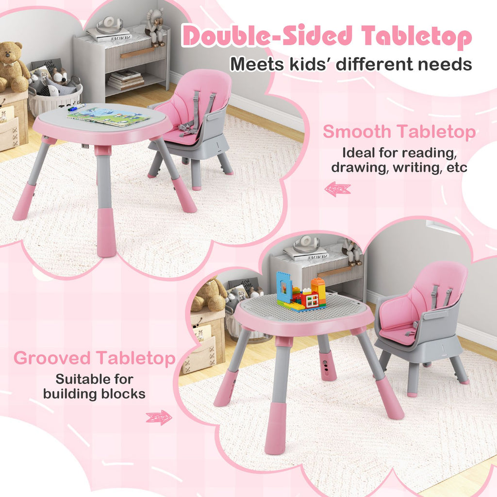 SEDOL 16-in-1 "Ultimate Explorer" High Chair & Activity Center — Convertible Sensory Station, Building Block Table, Booster Seat, and High Stool with 360° Rotating Seat – 6-36 Months