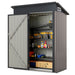 All-Weather Outdoor Storage Shed – Waterproof Garden Utility Cabinet with Sloping Roof