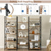 5-Tier Industrial Bookshelf with 14 Open Shelves for Home Office