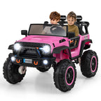 SEDOL 2-Seater 24V Kids Ride-On Truck with 4-Motor 4WD System Parental Remote Control 3-Point Safety Harness and Bonus Digging Shovel – 50kg Capacity