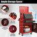 High-Capacity Rolling Tool Cabinet – Lockable Wheels, Metal 2‑in‑1 Chest & Base