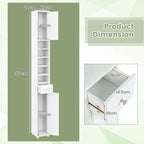180CM Tall Freestanding Bathroom Cabinet with 2 Doors and 1 Drawer