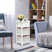 Bedside Table Made of Paulownia Wood in Country House Style