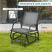 Glider Rocking Chair – Outdoor Swing Seat with Steel Frame & Breathable Fabric