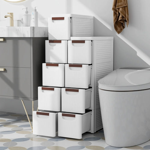 3/4/5-Drawer Narrow Storage Cabinet for Small Space