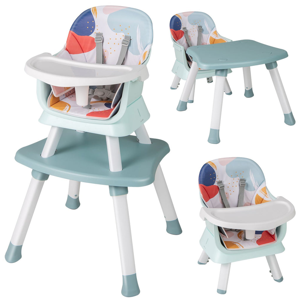 SEDOL 6-in-1 Ultimate Baby-to-Toddler High Chair & Activity Station with Building Block Tabletop Parental Booster Seat and Waterproof PU Leather Cushion – 25kg Capacity