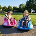 SEDOL 12V High-Performance Kids Bumper Car with 5-Point Safety Harness 360° Zero-Turn Dual Joysticks Parental Remote Control and 5-Mode LED Light Show