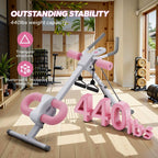 Ab Machine – Adjustable Ab Trainer, Foldable Abdominal Exercise Equipment