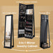 3-In-1 Mirrored Jewellery Armoire with Display Shelves