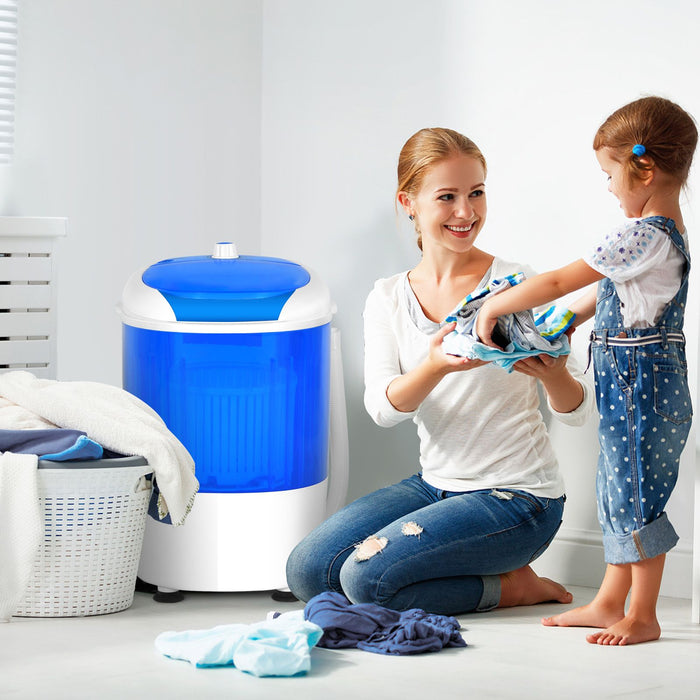 2-in-1 Mini Washer & Spin Dryer – Portable Semi-Auto Laundry for Flats, RVs, Dorms