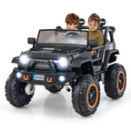 SEDOL 2-Seater 24V Kids Ride-On Truck with 4-Motor 4WD System Parental Remote Control 3-Point Safety Harness and Bonus Digging Shovel – 50kg Capacity