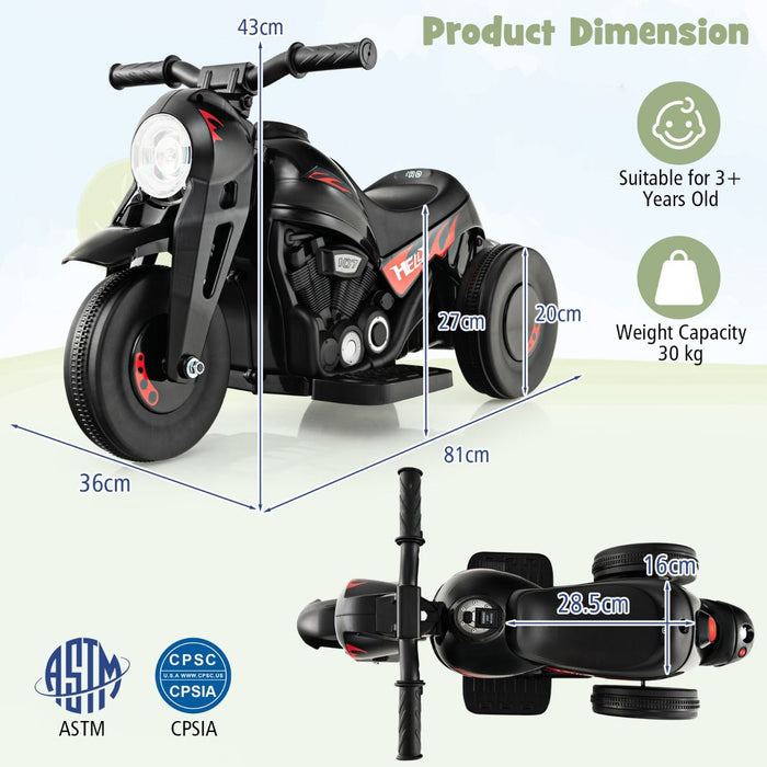 6V Kids Electric Motorcycle – Bubble Maker, Music & LED Headlights