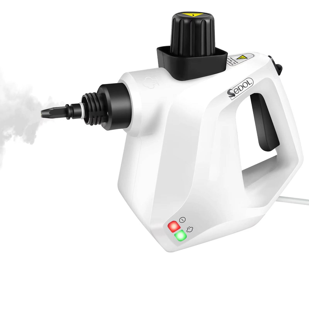 SEDOL 1000W High Pressure Steam Cleaner with 7-Piece Accessory Kit – Handheld Chemical-Free Multi-Surface Steam Cleaner for Tile, Windows, Carpets & Car Interiors