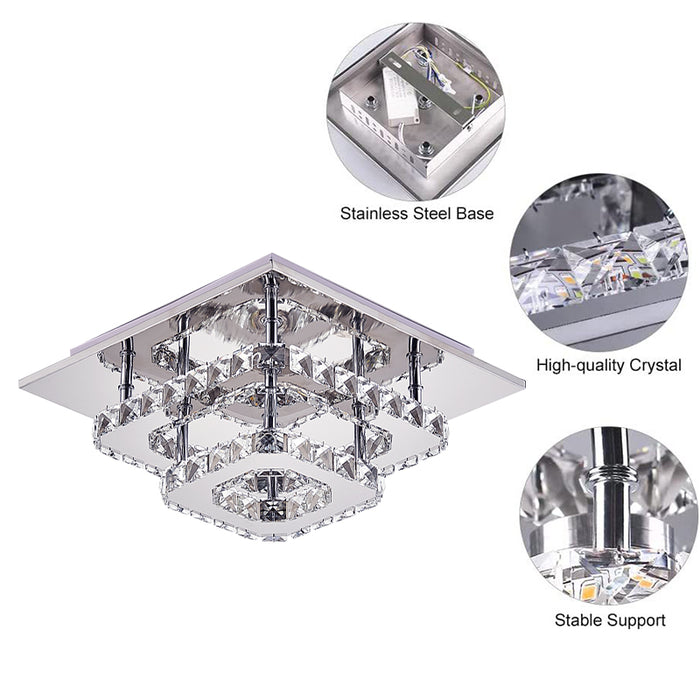 Crystal Matrix LED Ceiling Light
