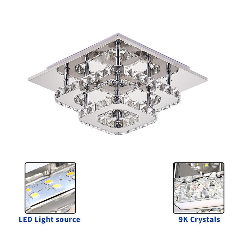 Crystal Matrix LED Ceiling Light