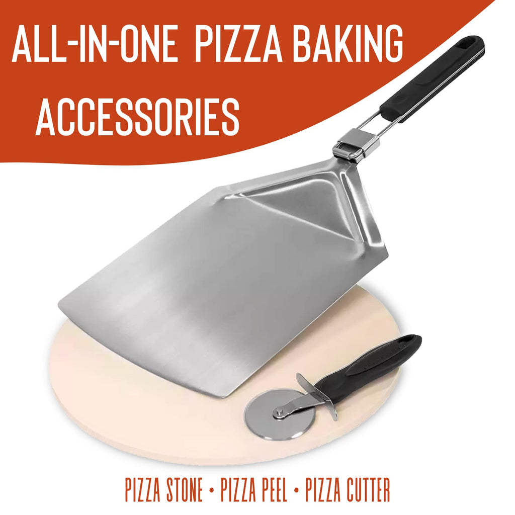 pizza stone with peel & cutter - sedol (2)