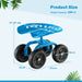 Rolling Garden Work Seat – Height Adjustable 360° Swivel Chair with Wheels & Tool Tray