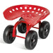 Rolling Garden Work Seat – Height Adjustable 360° Swivel Chair with Wheels & Tool Tray