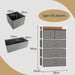 Vertical Dresser Storage Tower with Wooden Top and 5 Drawers