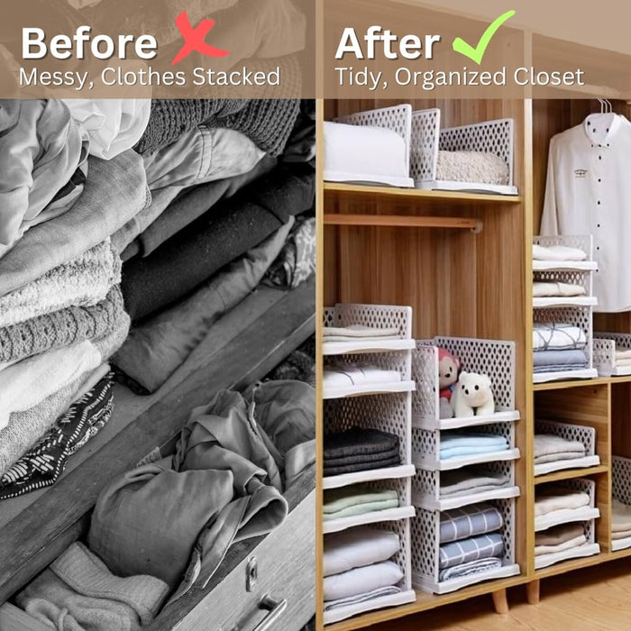 wardrobe storage organiser (set of 4) - sedol (5)